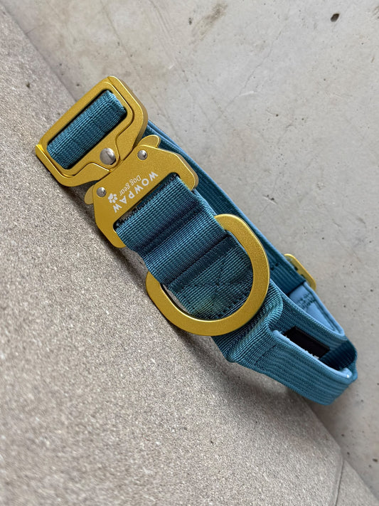 Taktisches Hundehalsband ULTRA LIGHT 3,8cm Ocean Blue Edition S