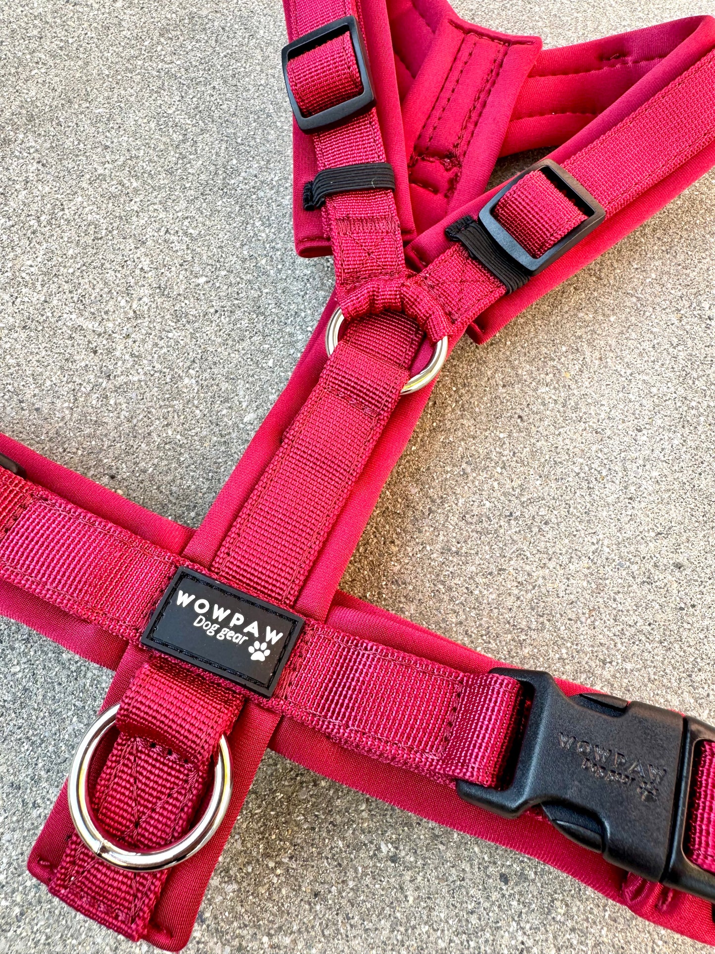 Hochwertiges Hundegeschirr FLOW Burgund Edition