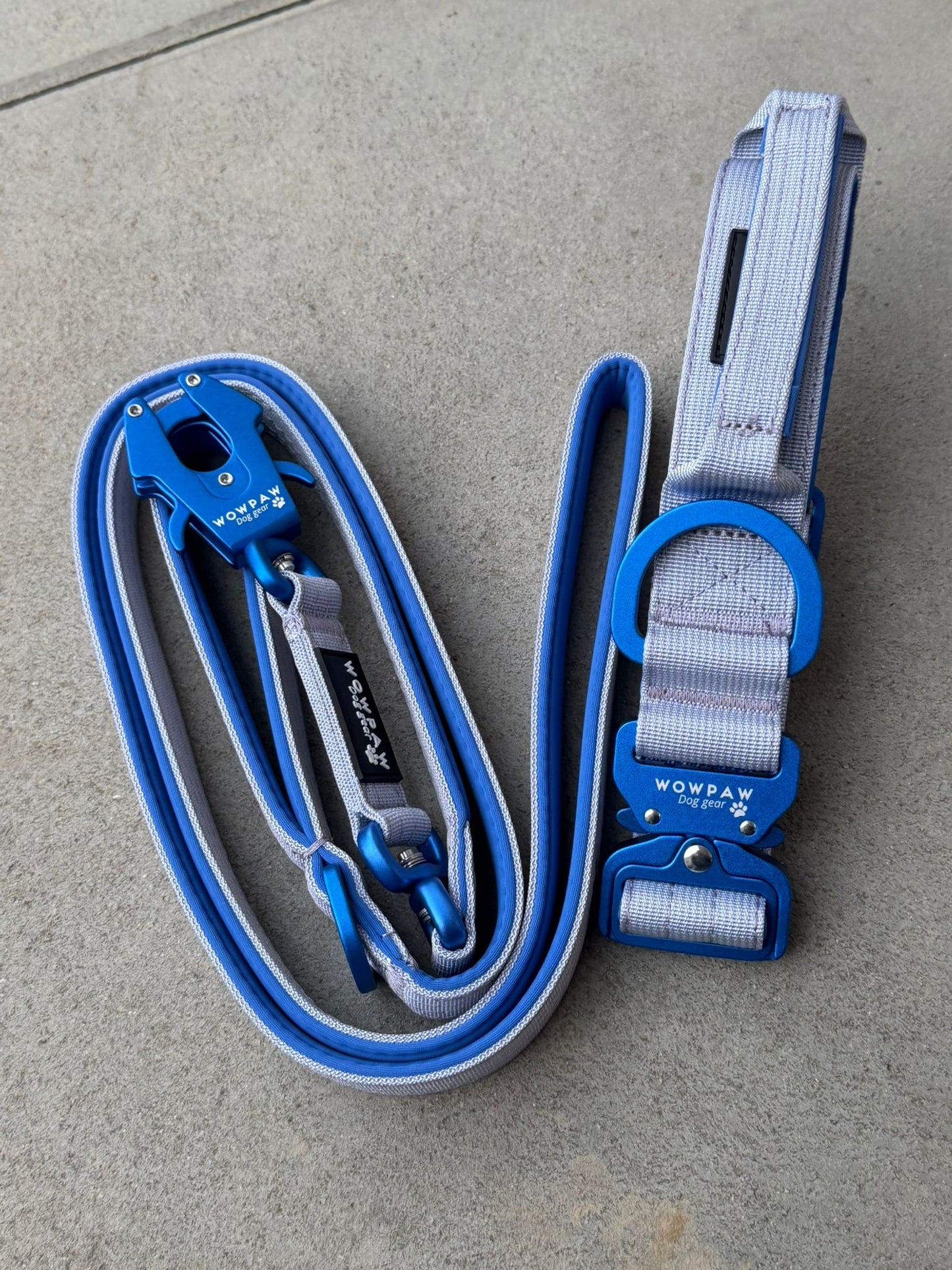 Taktisches Hundehalsband ULTRA LIGHT 3,8cm Grey Edition L