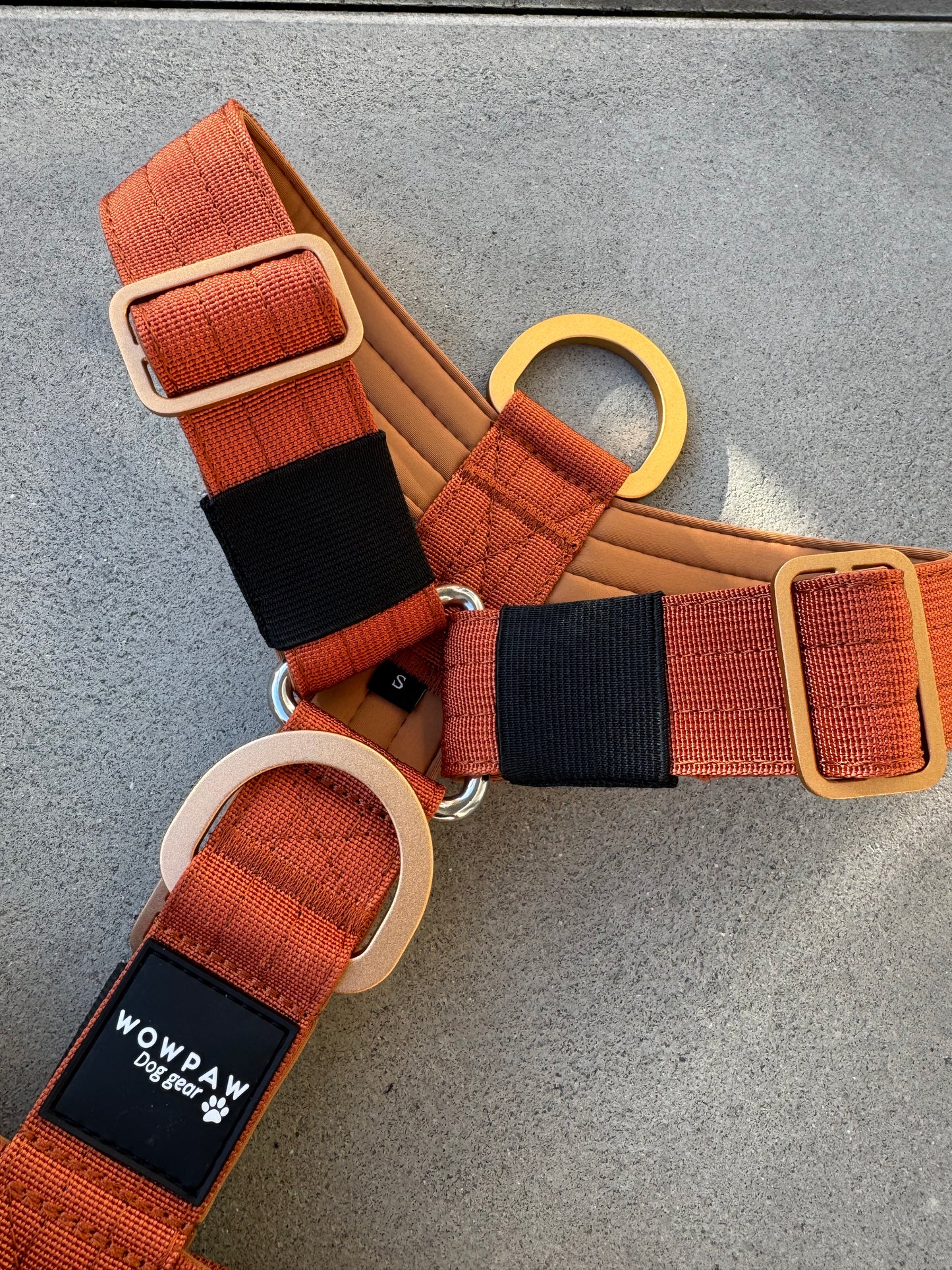 Hochwertiges Hundegeschirr L Kupfer Edition