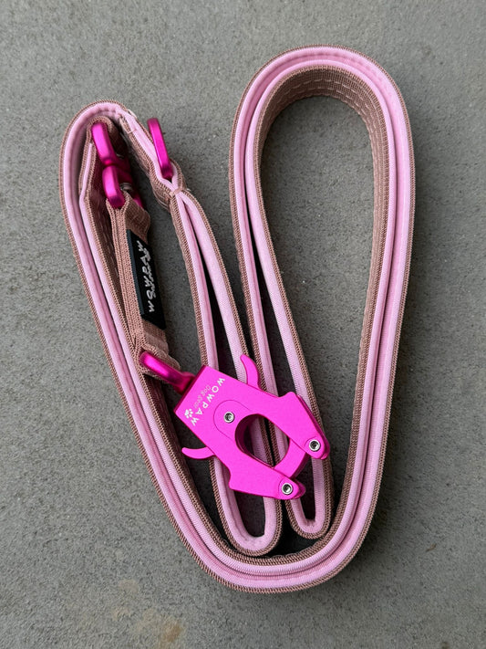 Taktische Hundeleine ULTRA LIGHT Nude Braun Edition, Länge 1,8m