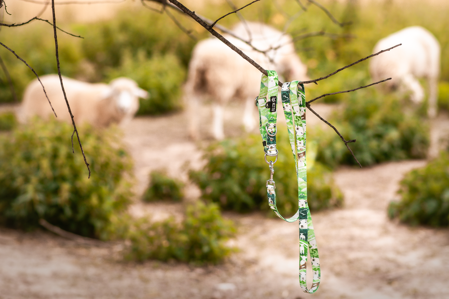 KETTU verstellbare Hundeleine Sheep