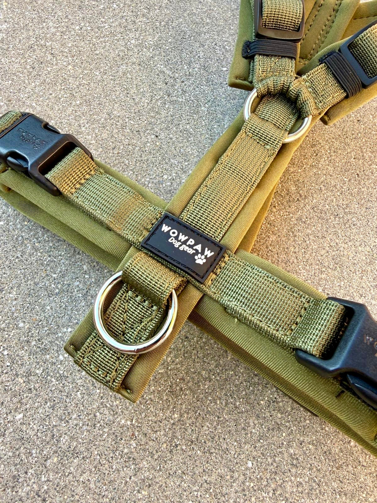 Hochwertiges Hundegeschirr FLOW Army Green Edition