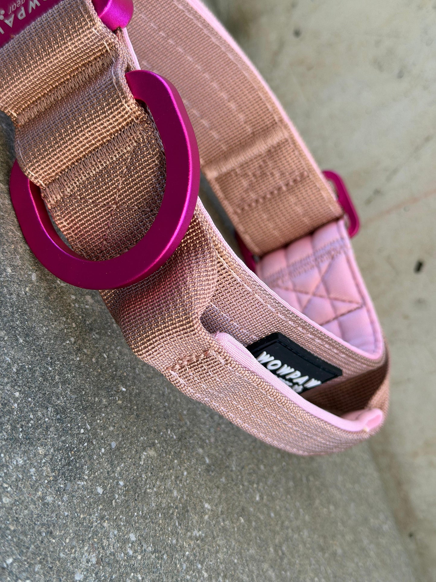 Taktisches Hundehalsband ULTRA LIGHT 3,8cm Nude Braun Edition L