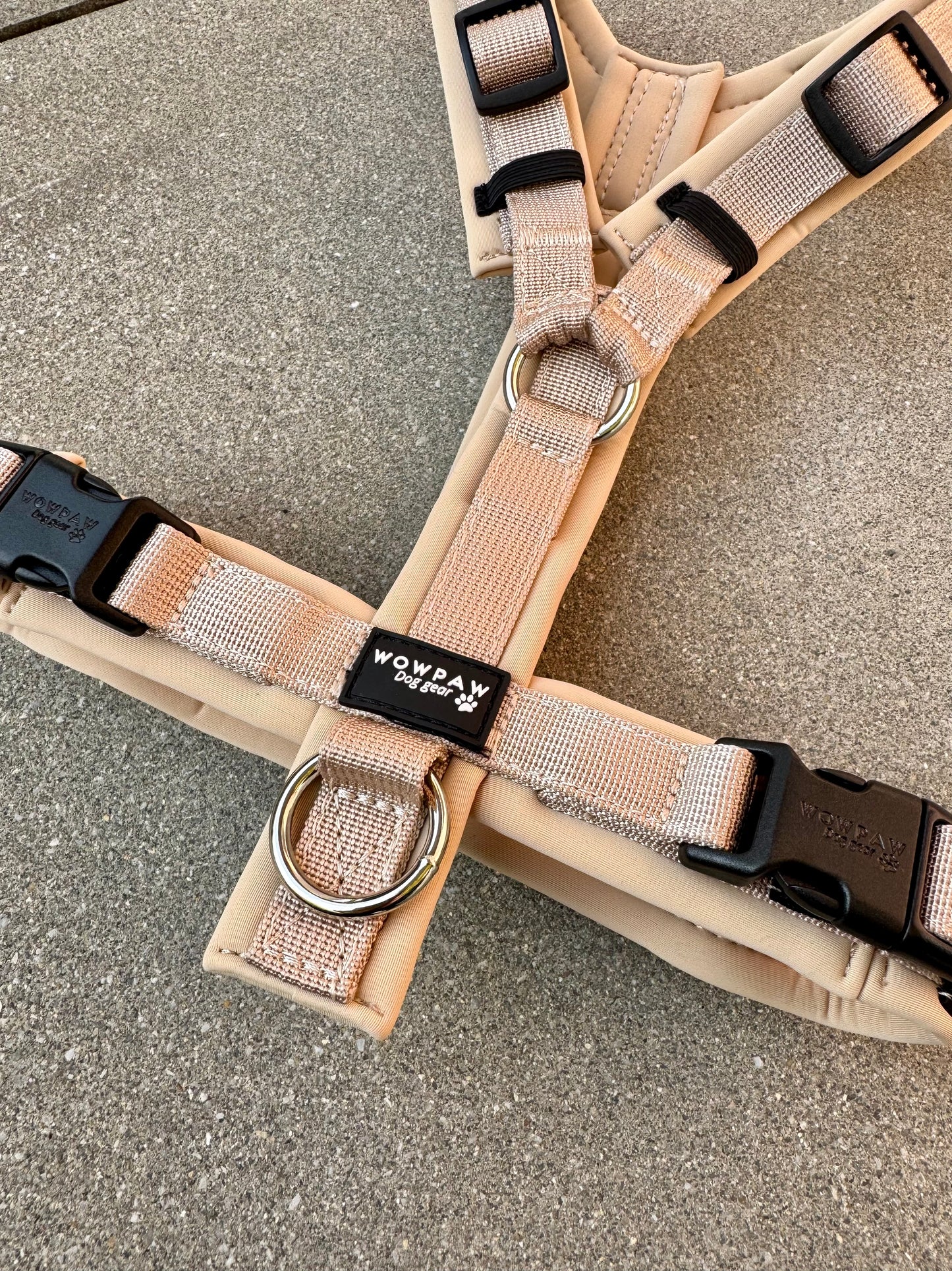 Hochwertiges Hundegeschirr FLOW Beige Edition