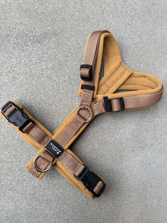 Hochwertiges Hundegeschirr FLOW Braun Edition