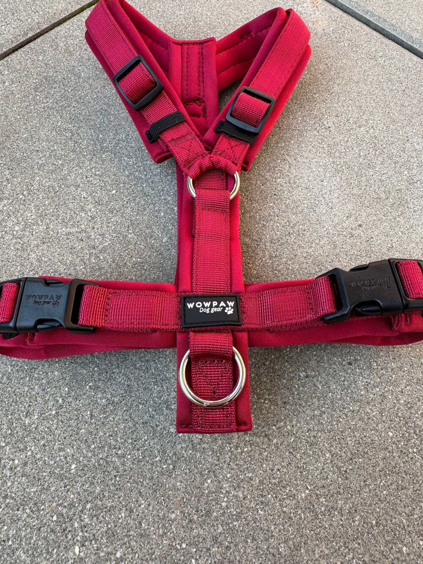 Hochwertiges Hundegeschirr FLOW Burgund Edition