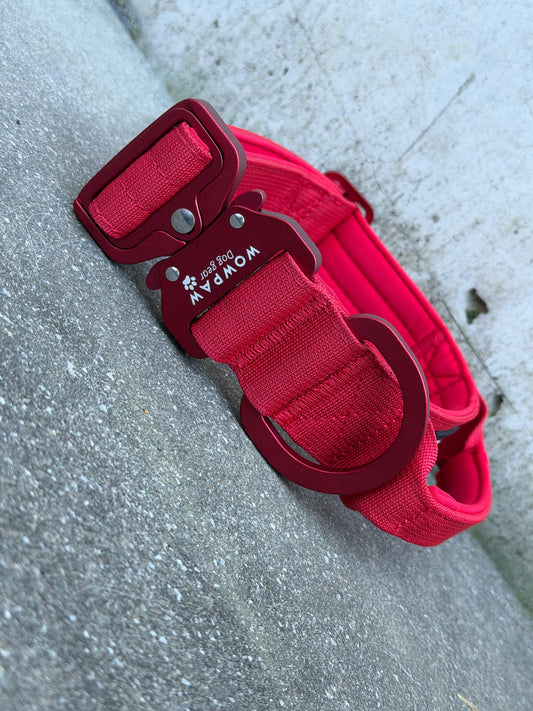 Taktisches Hundehalsband ULTRA LIGHT 3,8cm Red Edition S