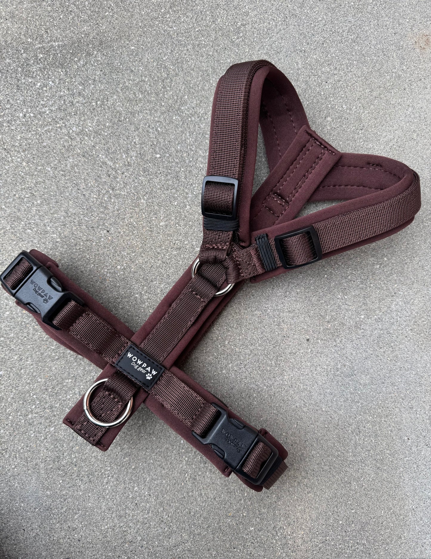 Hochwertiges Hundegeschirr FLOW Espresso Braun Edition