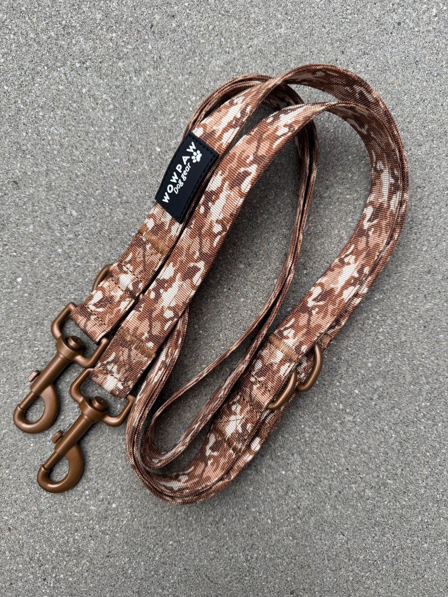 Standard Hundeleine S verstellbar Länge 2m Braun Camo Edition