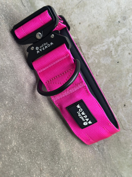 Collare tattico per cani di alta qualità verde neon taglia S