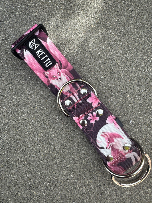 KETTU Halbzug Hundehalsband Violet Kitsune