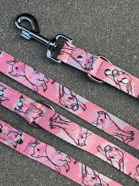 KETTU verstellbare Hundeleine Piglets