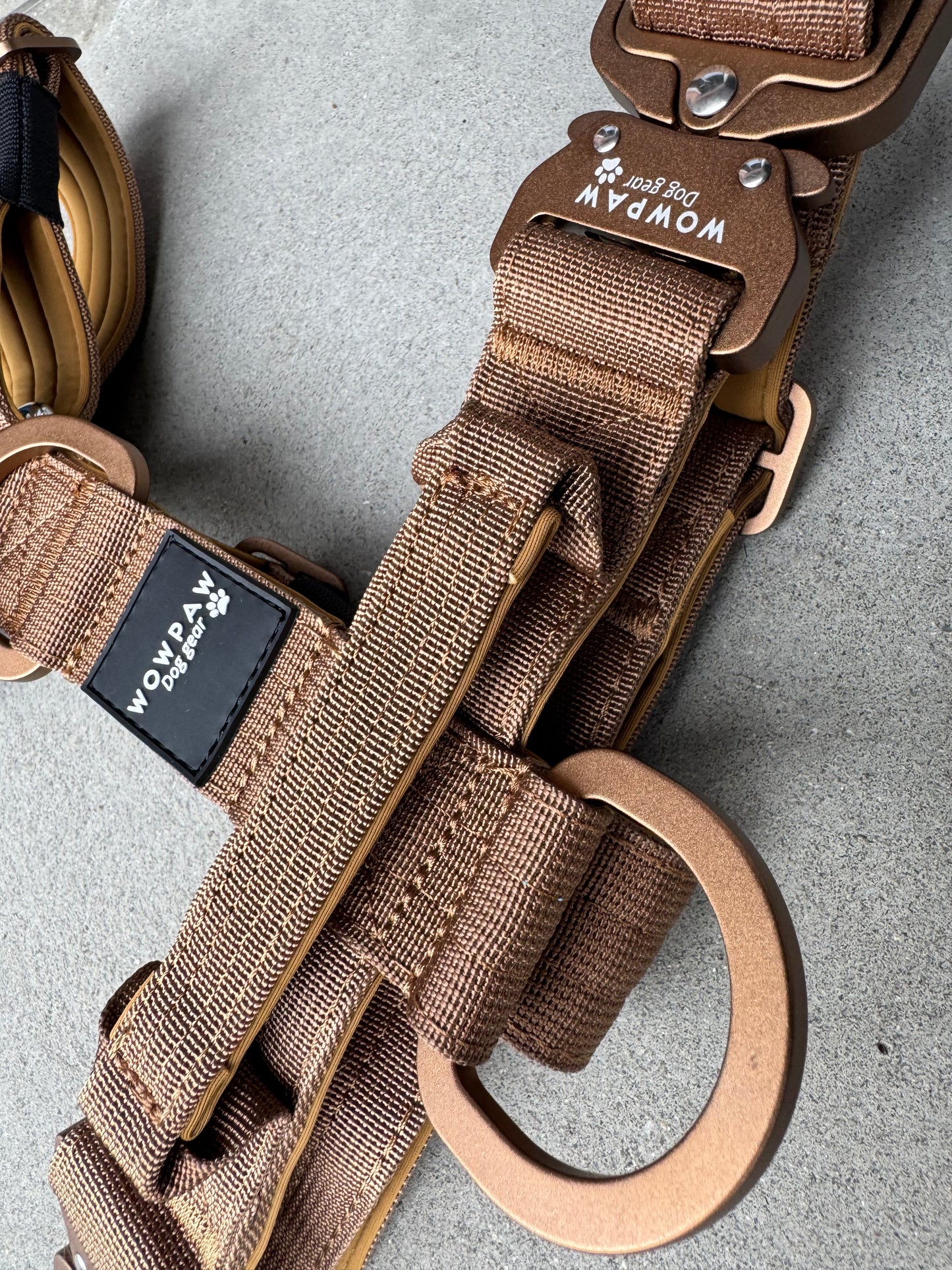 Hochwertiges Hundegeschirr S Braun Edition