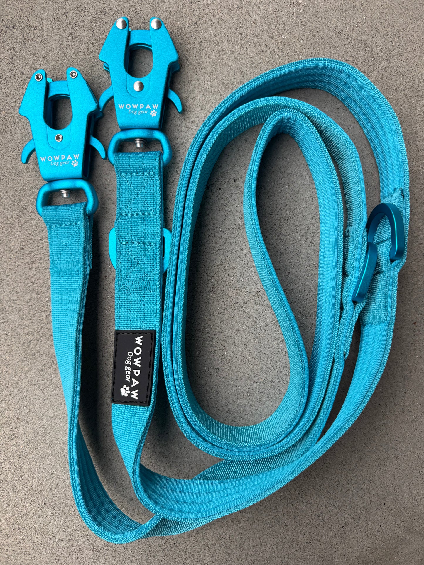 Taktische Hundeleine ULTRA LIGHT Hellblau Edition Länge 2m, verstellbar