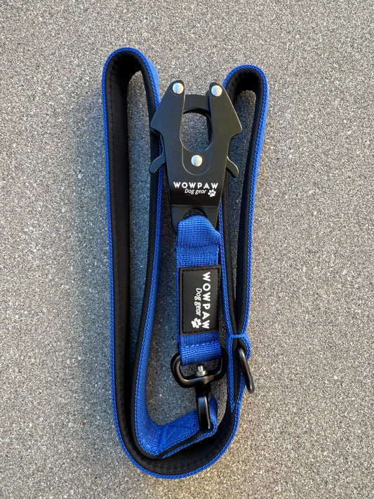 Smycz taktyczna dla psa ULTRA LIGHT turkusowa, długość 1,2m XS