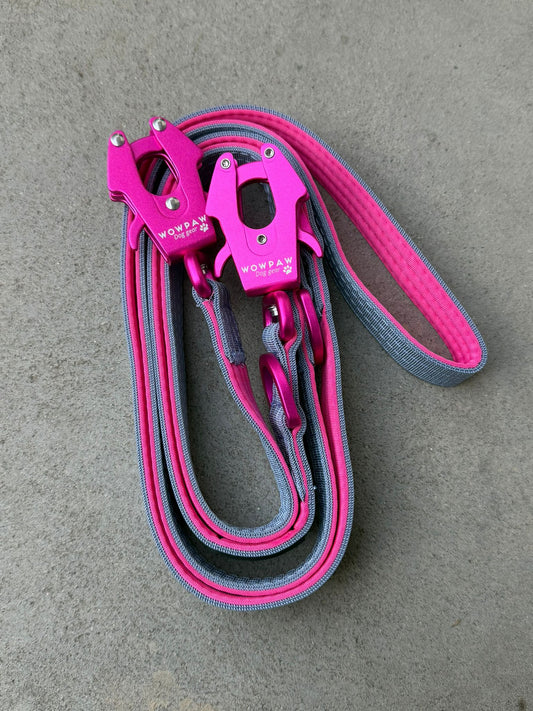 Smycz taktyczna dla psa ULTRA LIGHT Sky Blue Edition, długość 2m regulowana