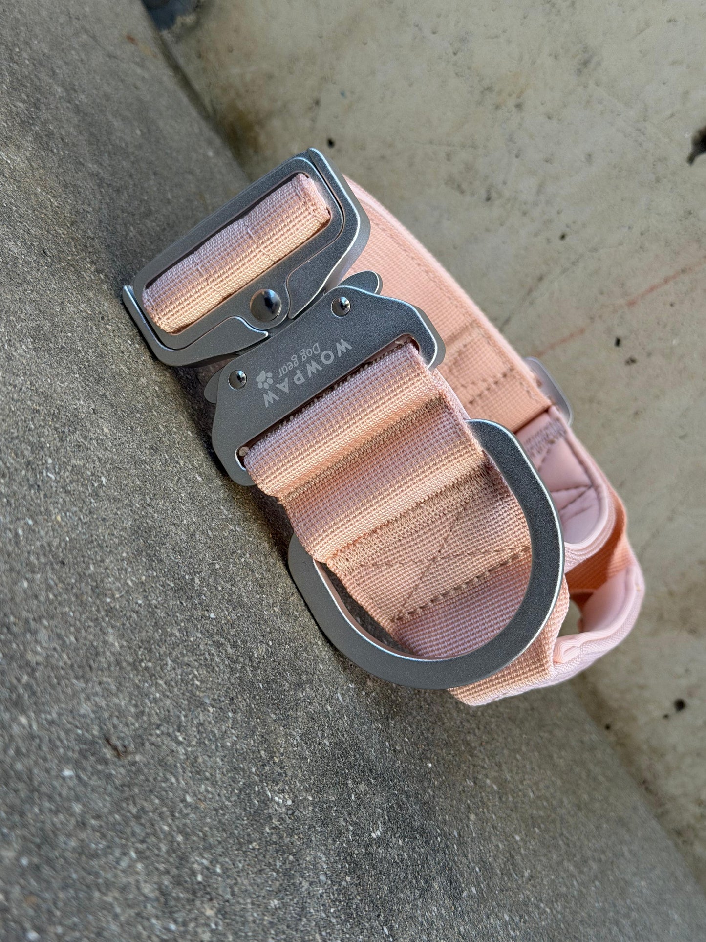 Taktisches Hundehalsband ULTRA LIGHT 5cm Peach Edition L