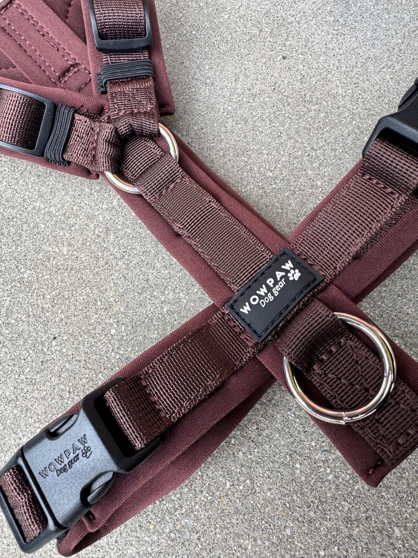 Hochwertiges Hundegeschirr FLOW Espresso Braun Edition