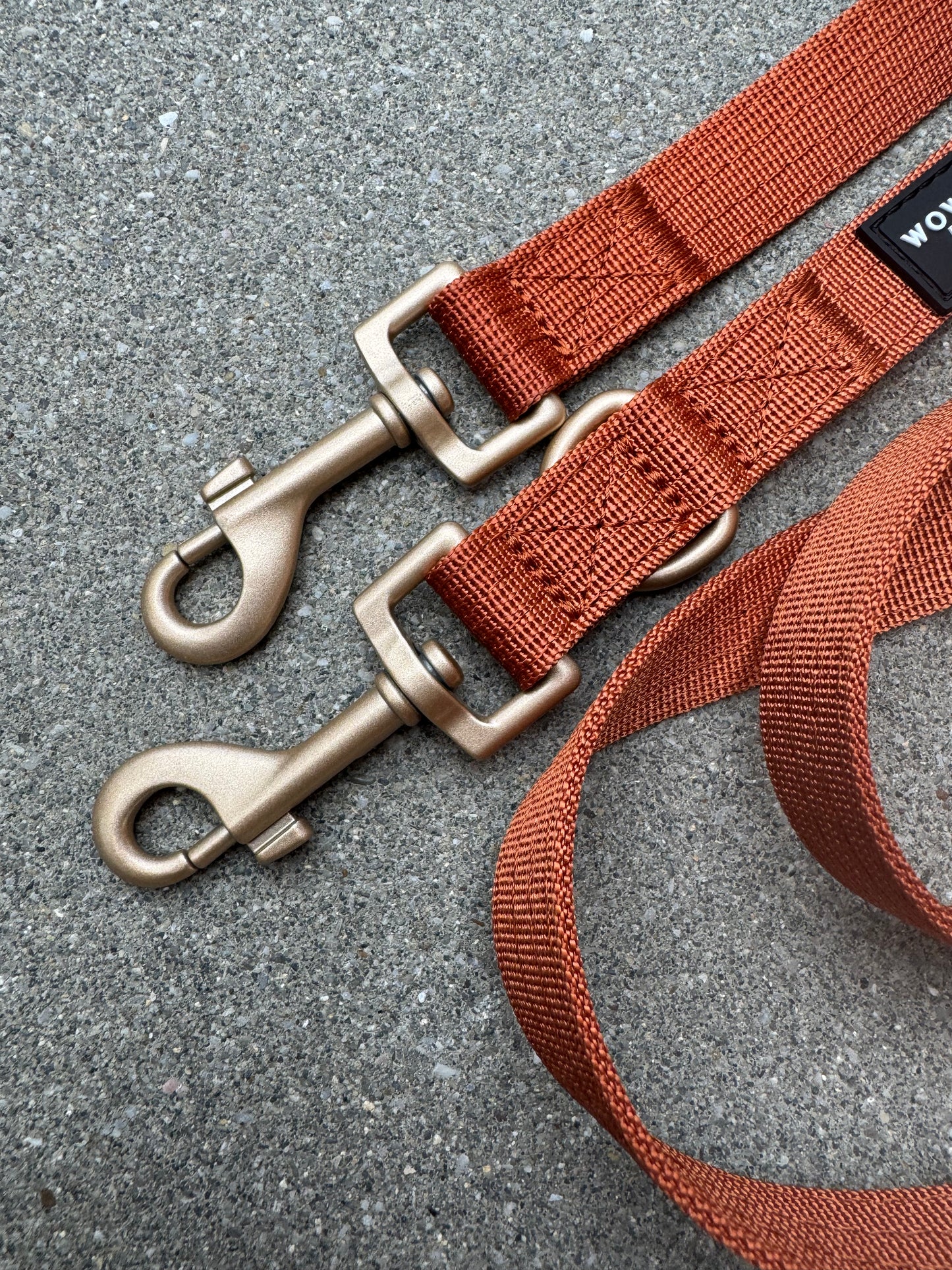 Smycz dla psa standardowa S, regulowana długość 2m, edycja miedziana