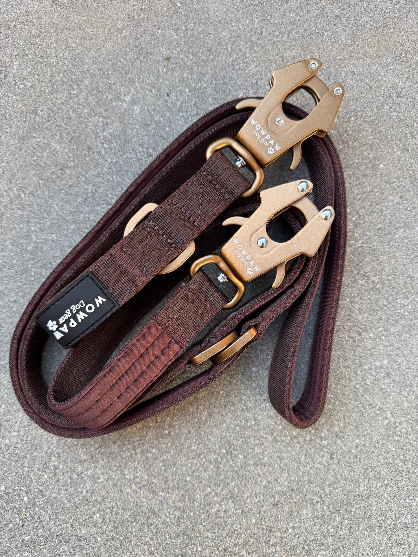 Smycz taktyczna dla psa ULTRA LIGHT Burgundy Edition długość 2m regulowana