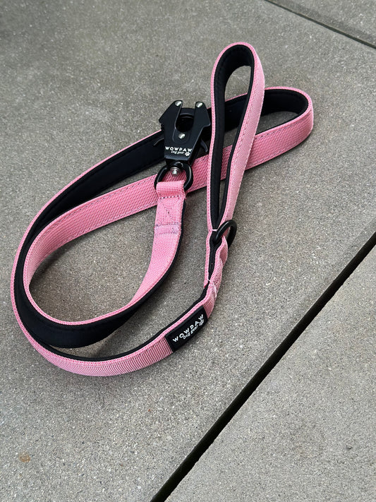 Taktische Hundeleine ULTRA LIGHT Rosa, Länge 1,2m XS