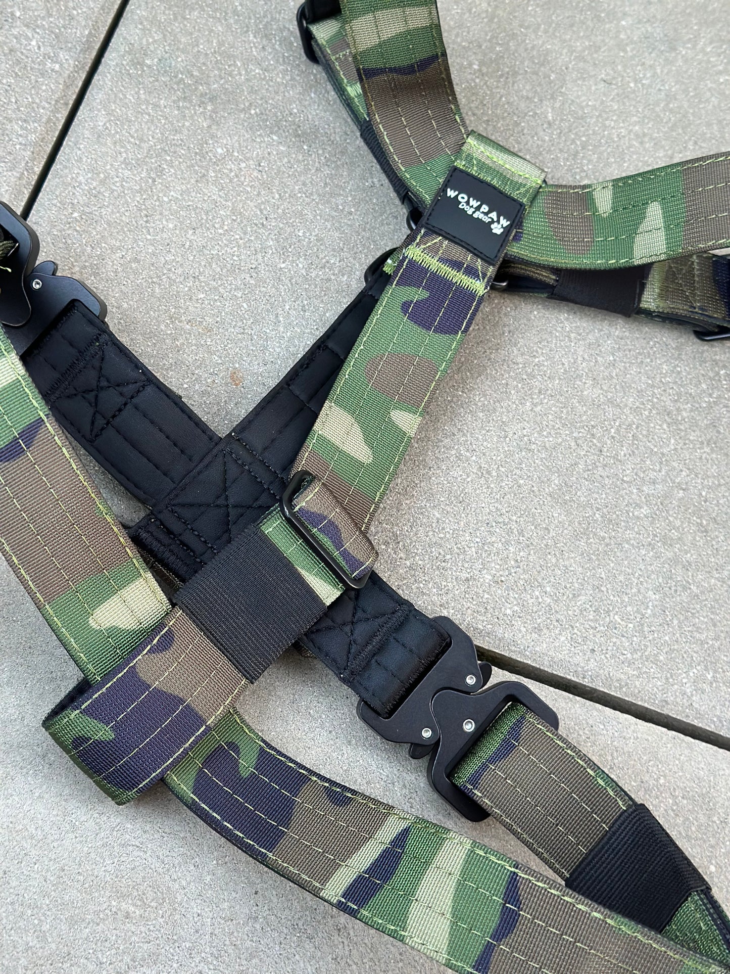 Wysokiej jakości szelki dla psa S Army Green Camouflage 