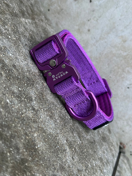 Collare per cani tattico di alta qualità 2,5 cm arancione neon taglia XS