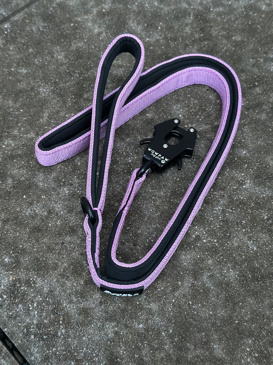 Taktische Hundeleine ULTRA LIGHT Helllila, Länge 1,2m XS