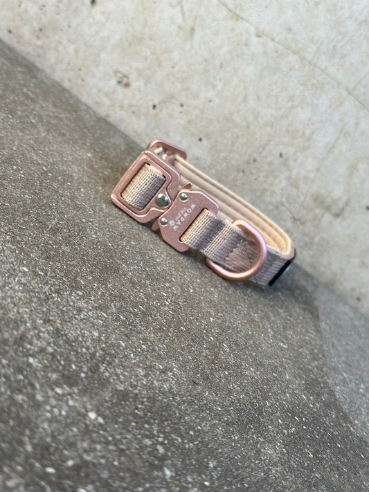 Taktisches Hundehalsband ULTRA LIGHT Beige Edition XXS