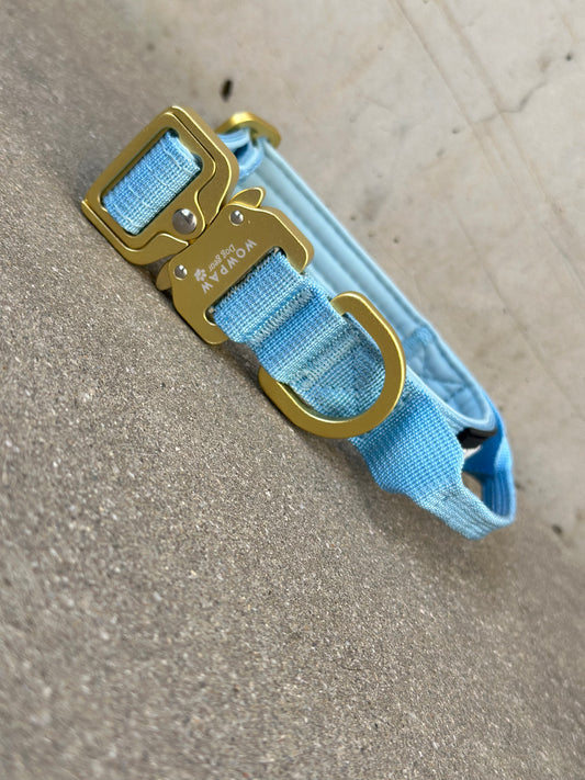 Taktisches Hundehalsband ULTRA LIGHT Sky Blue Edition XS 2,5cm