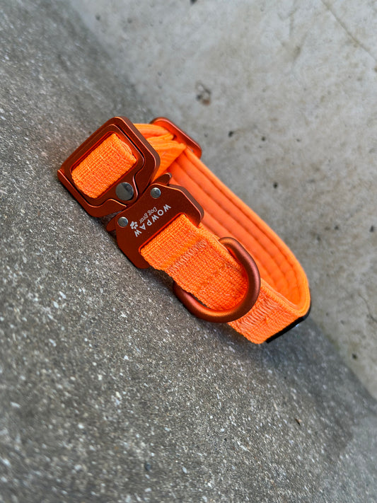 Taktisches Hundehalsband ULTRA LIGHT Neonorange Edition XXS