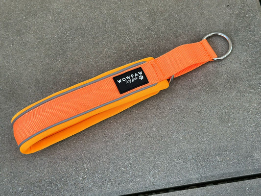 Zugstopp Hundehalsband Neonorange XXS