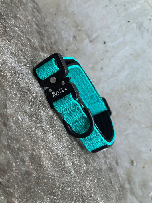 Collare per cani tattico di alta qualità 2,5 cm arancione neon taglia XS